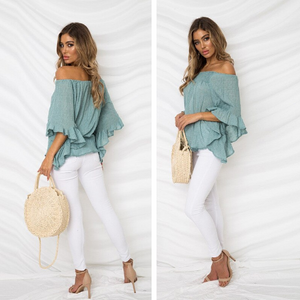 Top Seller! Off The Shoulder Baja Top Collection - 3 Colors To Choose From