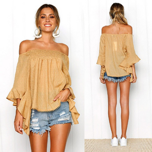 Top Seller! Off The Shoulder Baja Top Collection - 3 Colors To Choose From