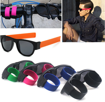 NEW Top Seller! Unisex Slap-On Collapsible Sunglasses