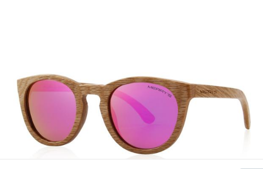 Hand Crafted Wooden Sunglasses 6 Lens Colors To Choose From