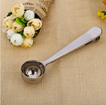 All-In-One Stainless Steele Coffee Measuring Spoon & Bag Clip