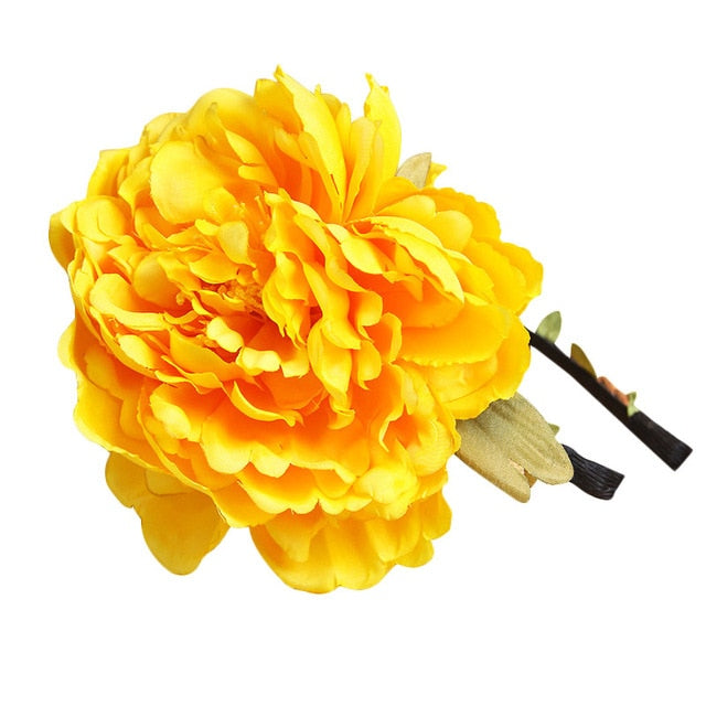 Bohemian Flower Statement  Headband 6 Colors to Choose From