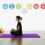 7 Pcs Chakras Mandala Vinyl Wall Stickers Set