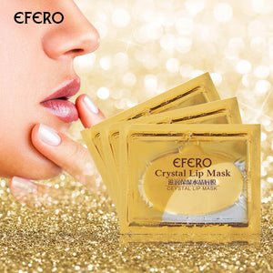 Natural Gold Crystal & Collagen Lip Masks  20 Packs/Treatments