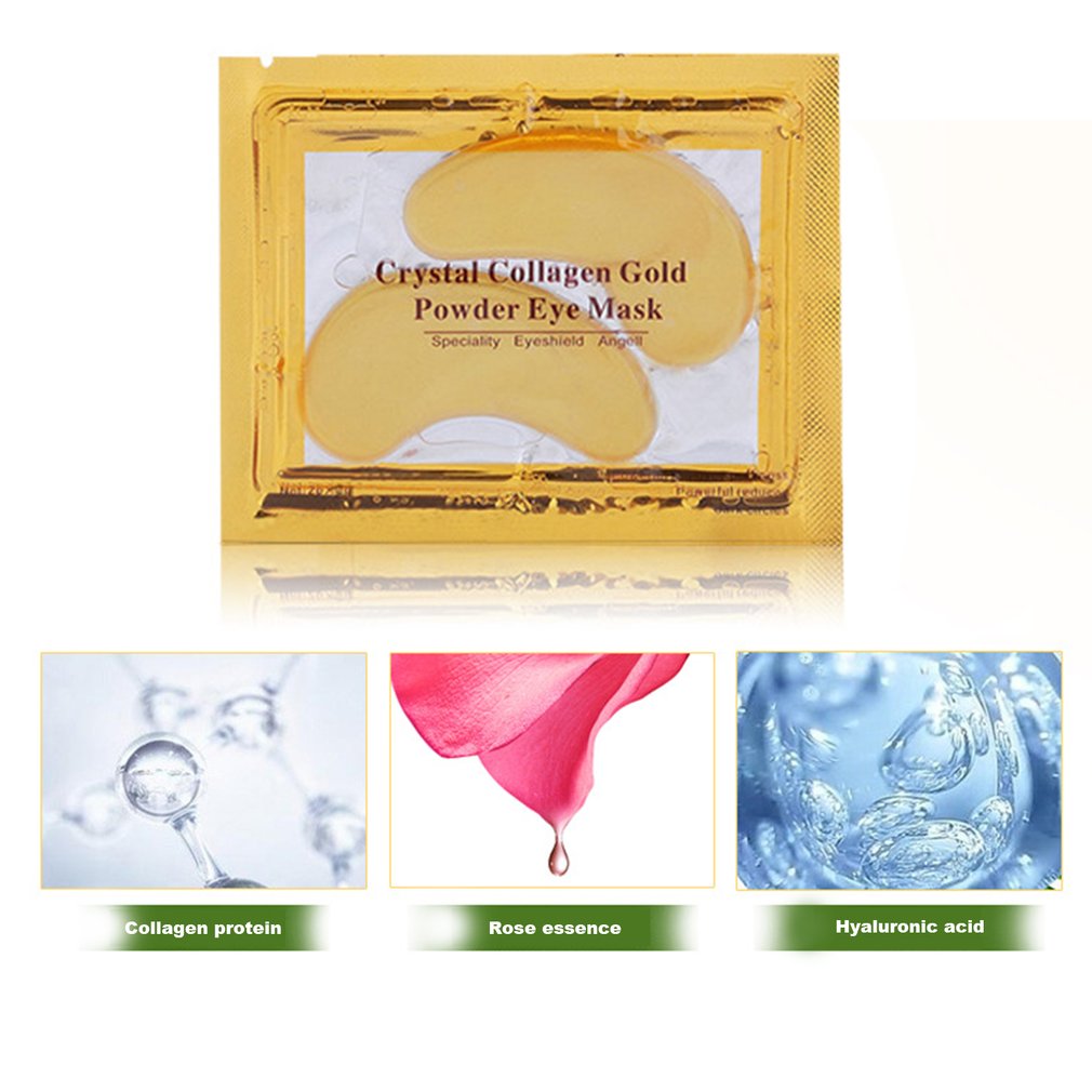 Natural Gold Crystal & Collagen Eye Masks 10 Pairs/20 Pieces