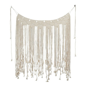 Bohemian Hanging Tapestry Macrame Handmade Knitting Cotton Rope Banner Home Decoration Wedding Background Photo Decor Supplies