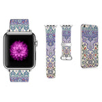 2 Piece Set! Bohemian Leather Watchband for Apple Watch With Matching  iphone Case