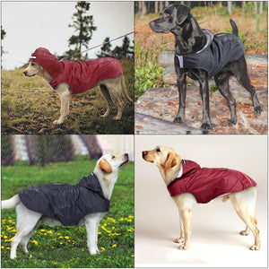 Pet Large Dog Raincoat Waterproof Big Dog Clothes Outdoor Coat Rain Jacket For Golden Retriever Labrador Husky Big Dogs 3XL-5XL