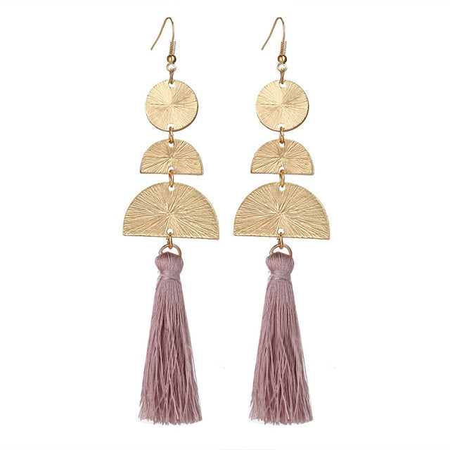 Top Seller! Bohemian Tassel Earrings 5 Colors To Choose From