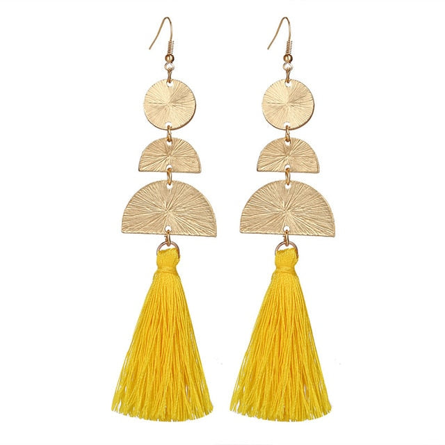 Top Seller! Bohemian Tassel Earrings 5 Colors To Choose From