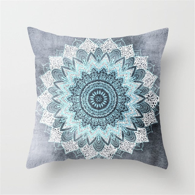 Mandala Cushion Cover Bohemian Style Geometric Pillow Case Decorative Pillow Cover For Sofa Car Home almofada Polyester Material