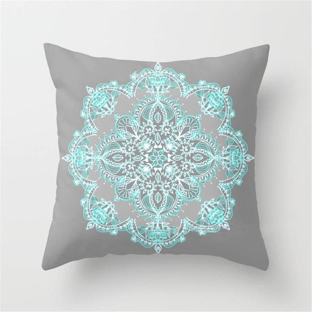 Mandala Cushion Cover Bohemian Style Geometric Pillow Case Decorative Pillow Cover For Sofa Car Home almofada Polyester Material