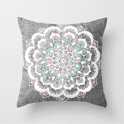 Mandala Cushion Cover Bohemian Style Geometric Pillow Case Decorative Pillow Cover For Sofa Car Home almofada Polyester Material