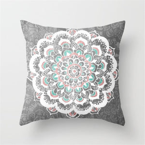 Mandala Cushion Cover Bohemian Style Geometric Pillow Case Decorative Pillow Cover For Sofa Car Home almofada Polyester Material