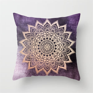 Mandala Cushion Cover Bohemian Style Geometric Pillow Case Decorative Pillow Cover For Sofa Car Home almofada Polyester Material