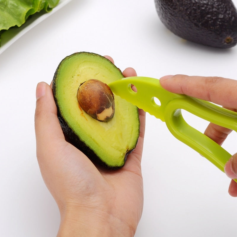 Genius! 3-in-1 Avocado Peeler, Corer & Slicer Tool