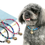 Adjustable Dog Cat Collar Printed Necktie Bohemian Necklace With Bell For Cats Puppy Kitten Pet Cat Accessories Cloth Collar