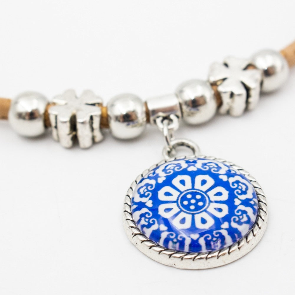 Four Piece Boho Ceramic Jewelry Set From Portugal