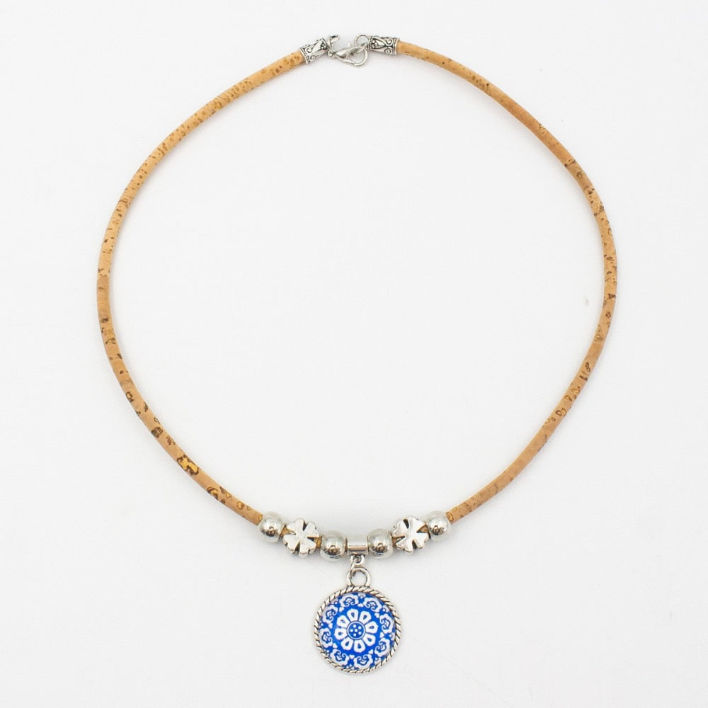 Four Piece Boho Ceramic Jewelry Set From Portugal