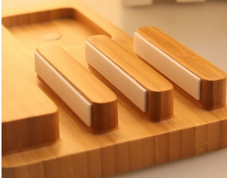 4-in-1 Bamboo Multifunctional Docking Station for iPhones, Apple Watches, iPad Mini & Other Smart Devices