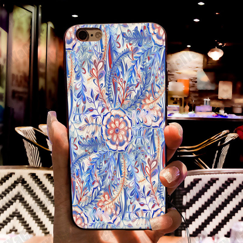 Bohemian Abstract Flower iPhone Case -9 Design Options