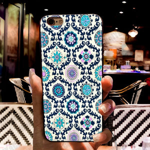 Bohemian Abstract Flower iPhone Case -9 Design Options