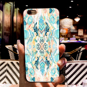 Bohemian Abstract Flower iPhone Case -9 Design Options