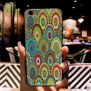 Bohemian Abstract Flower iPhone Case -9 Design Options