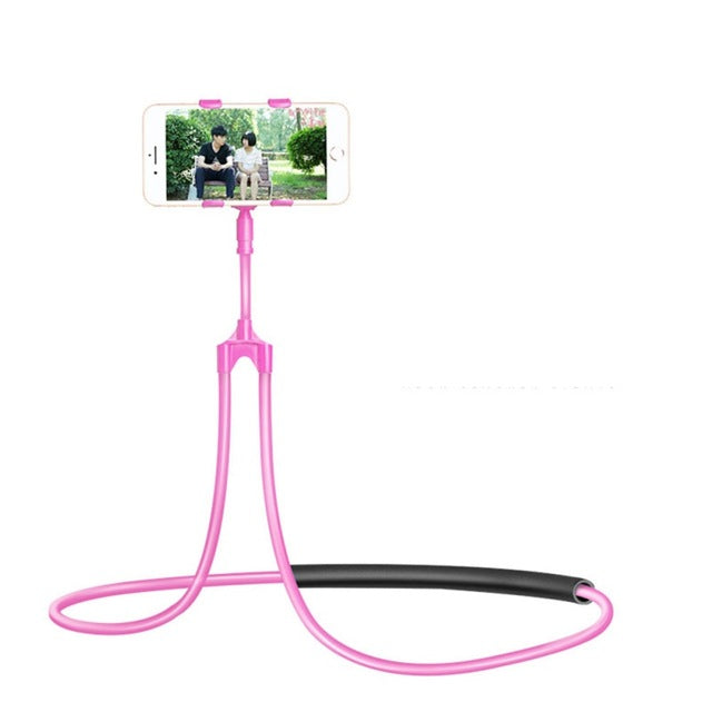 NEW Top Seller! Flexible Hanging Neck Phone Holder/Stand -4 Color Options