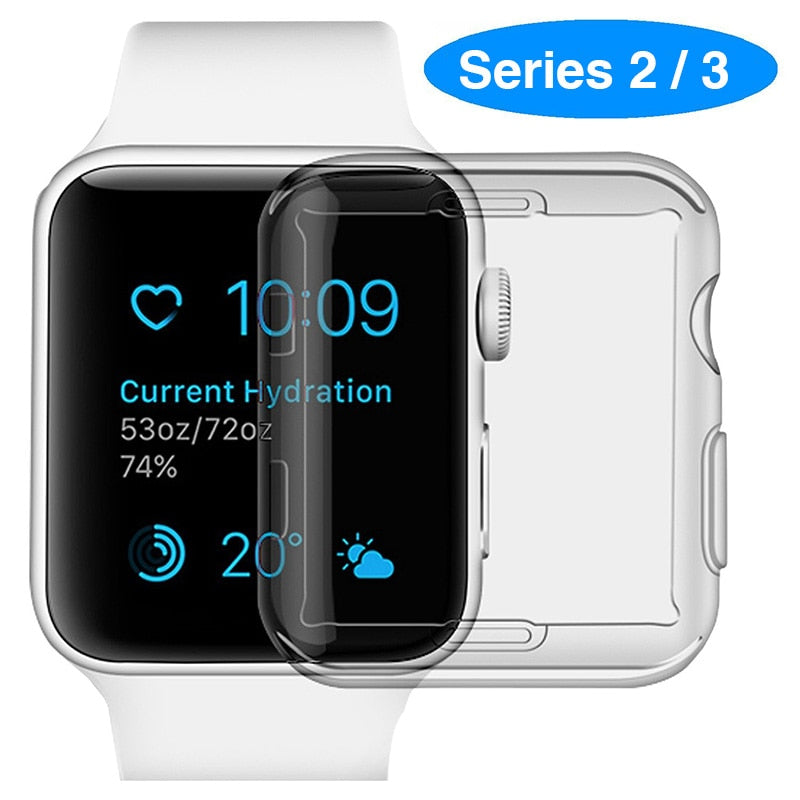 Clear Protective Shell Cover For Apple Watch