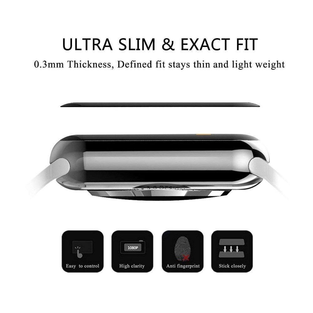 3D Curved Tempered Glass Screen Protector For iwatch