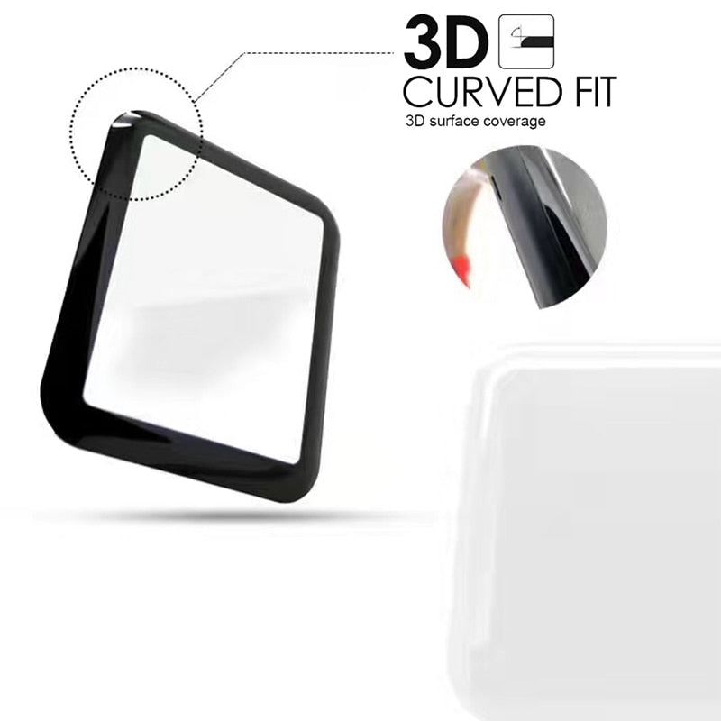 3D Curved Tempered Glass Screen Protector For iwatch