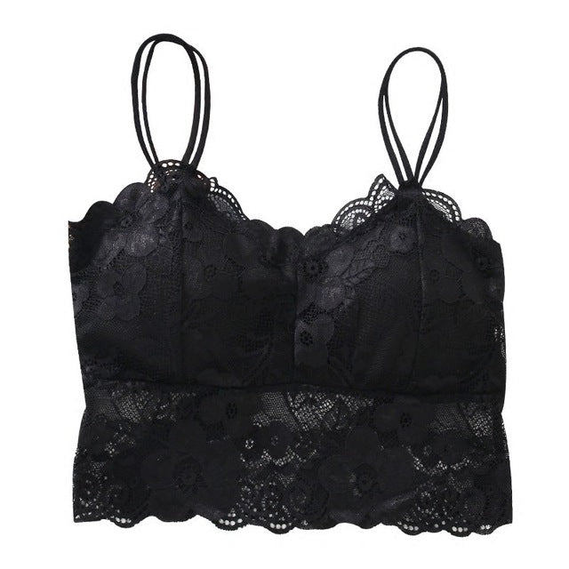Boho Lace Bralette Crop Top -5 Color Options