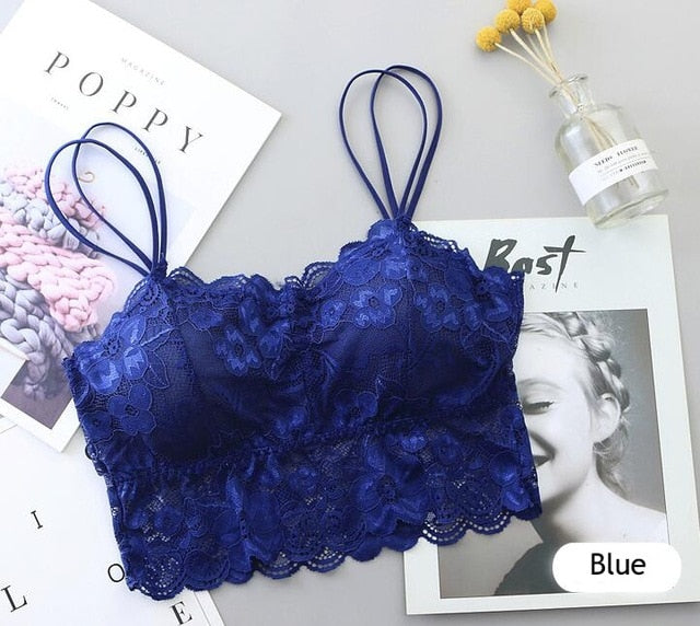 Boho Lace Bralette Crop Top -5 Color Options