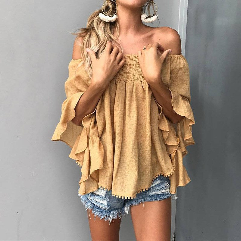 Top Seller! Off The Shoulder Baja Top Collection - 3 Colors To Choose From