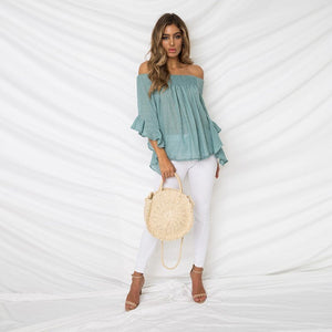 Top Seller! Off The Shoulder Baja Top Collection - 3 Colors To Choose From